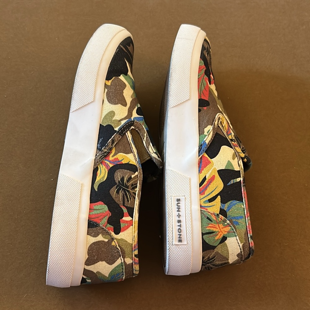 Sun & Stone Floral Camo Slip-On Sneakers Size 8.5 - Picture 5 of 15
